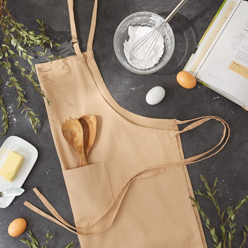 DII Everyday Basic Kitchen Collection, Chef Apron, Pebble - Image 5